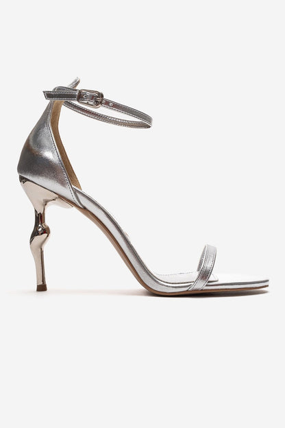 Yelena - Zapatos de tacón Stiletto Plateados (Mujer)