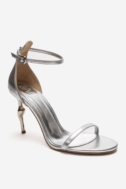 Yelena - Zapatos de tacón Stiletto Plateados (Mujer)