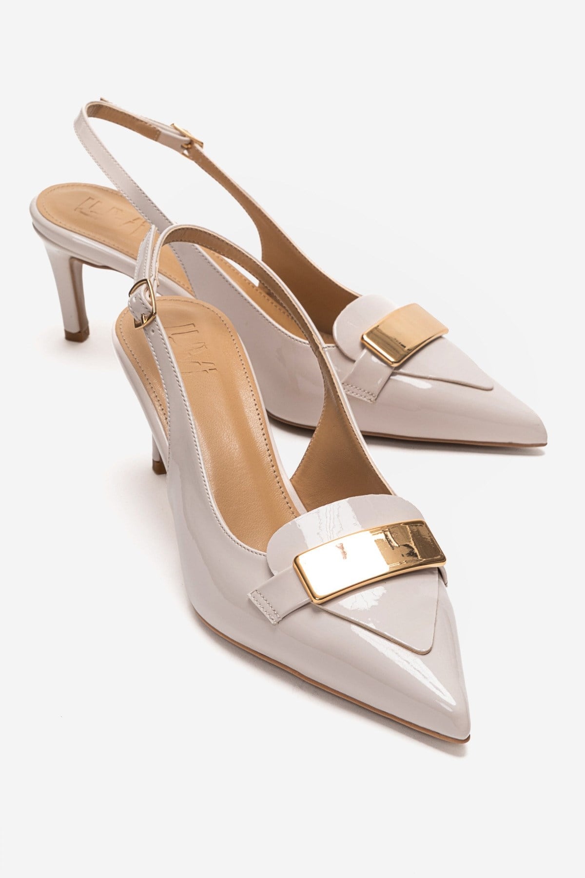 Sollenne - Zapatos de tacón de aguja en color blanco roto (Mujer)