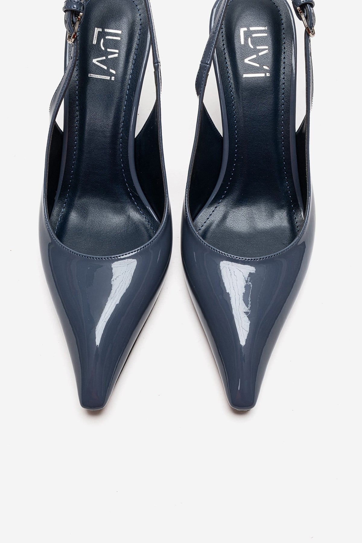 FELON - Navy Slingback Wedge Heel Shoe (Women)