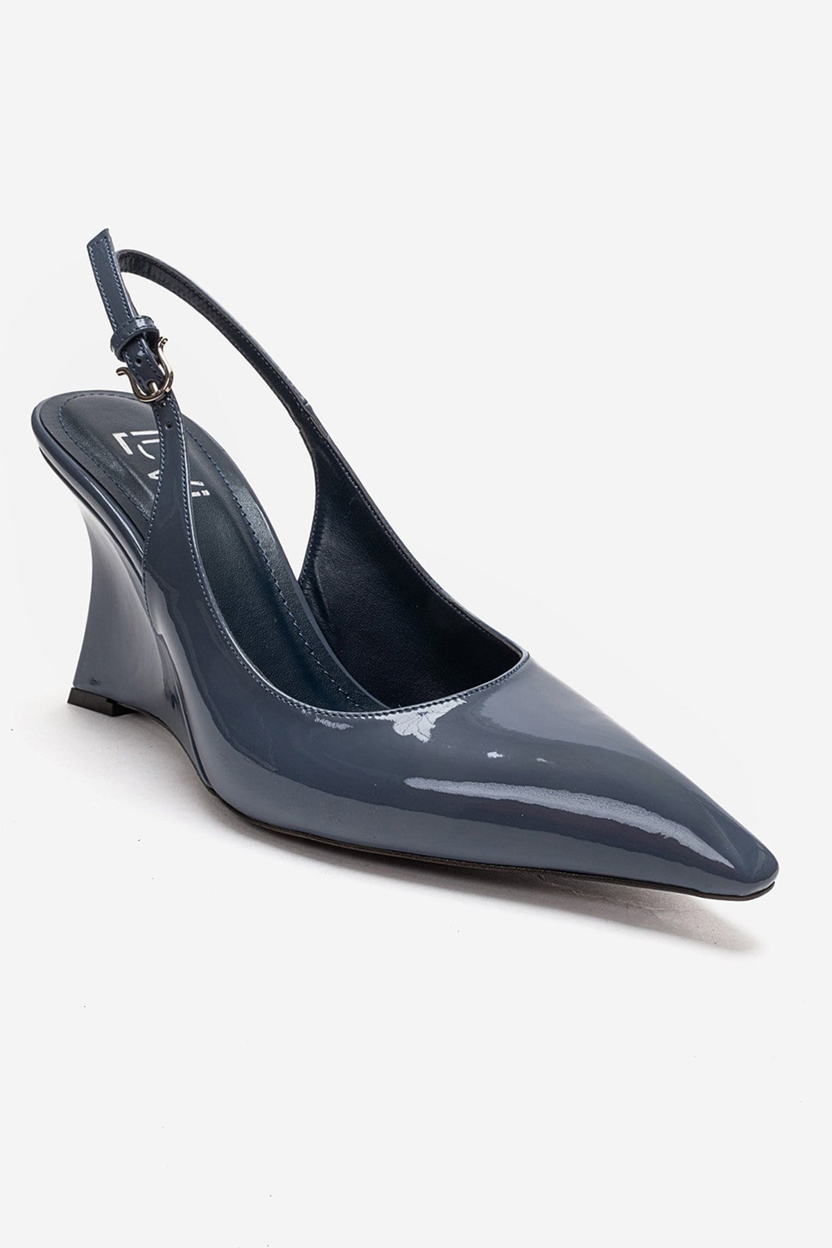 FELON - Navy Slingback Wedge Heel Shoe (Women)
