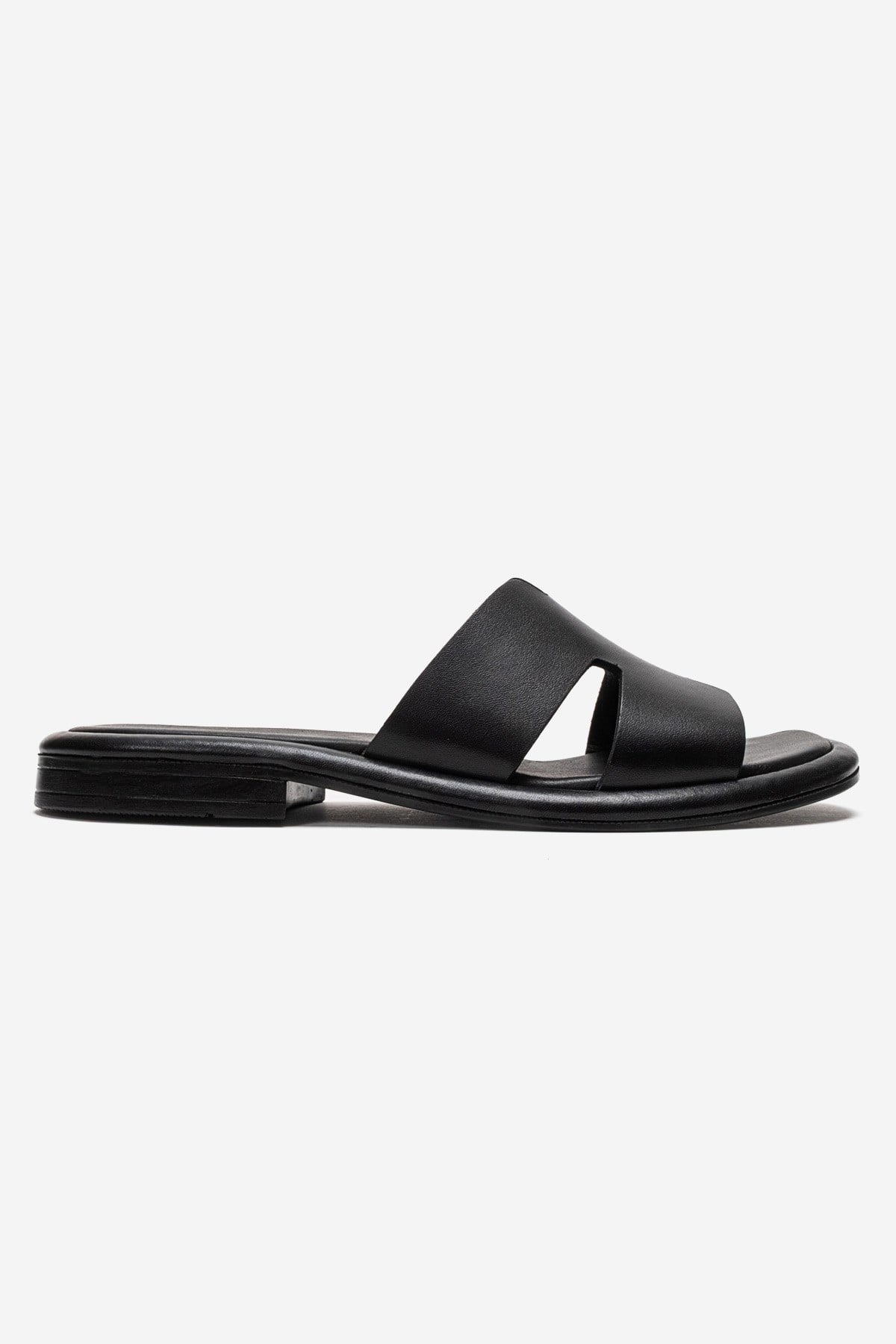 BRIO - Diapositiva de cuero genuino negro (mujer)