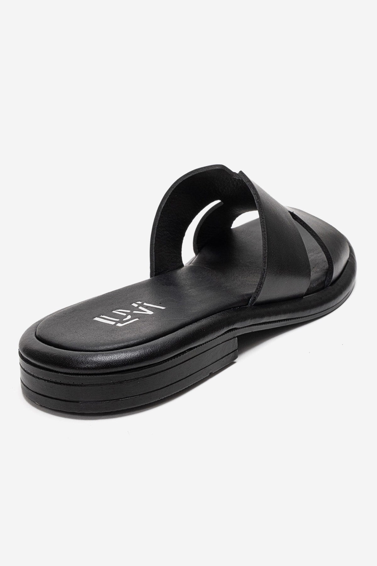 BRIO - Diapositiva de cuero genuino negro (mujer)