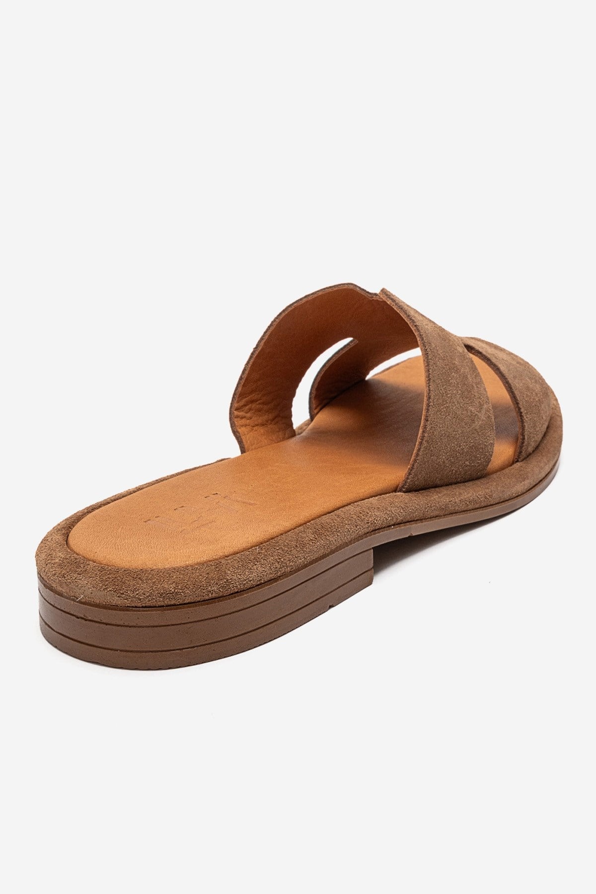 BRIO - Camel Genuine Leather Slide (Women)