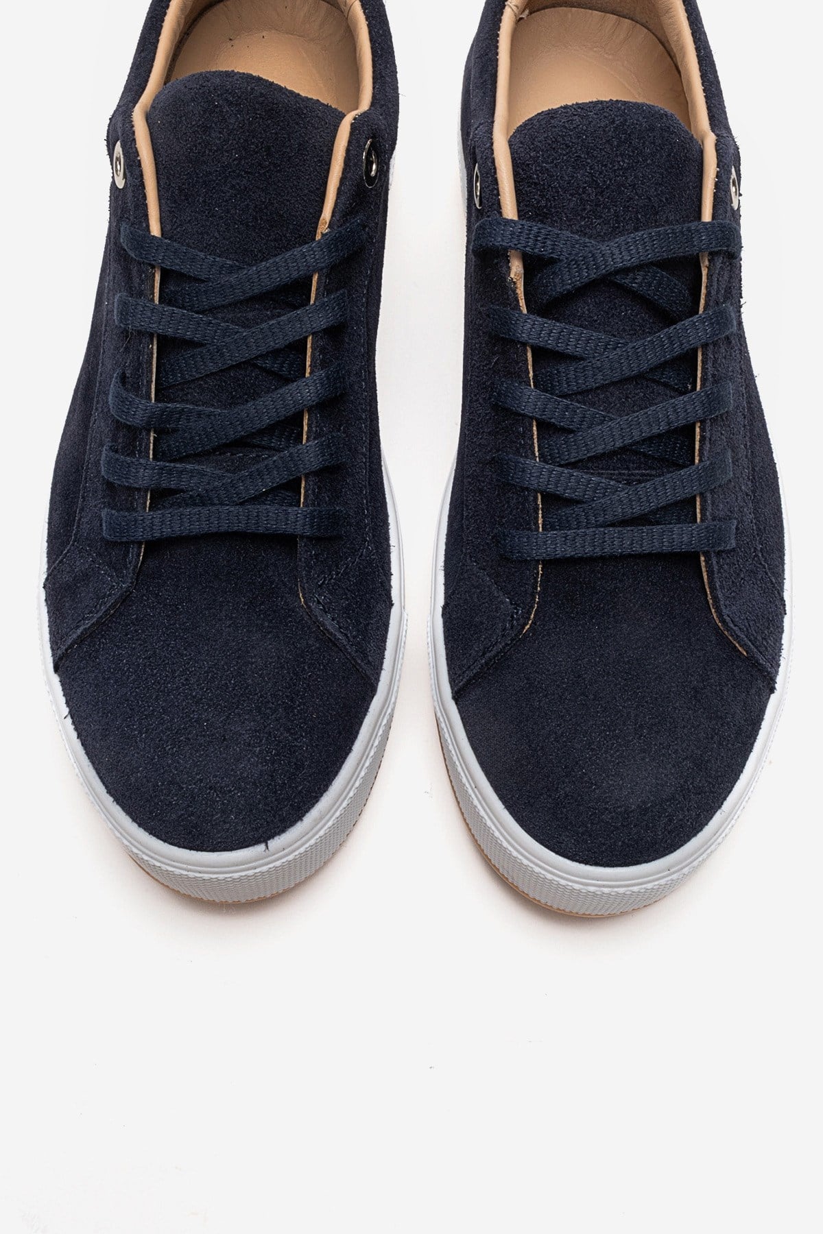 PALLEN - Navy Genuine Leather Casual Sneaker (Women)