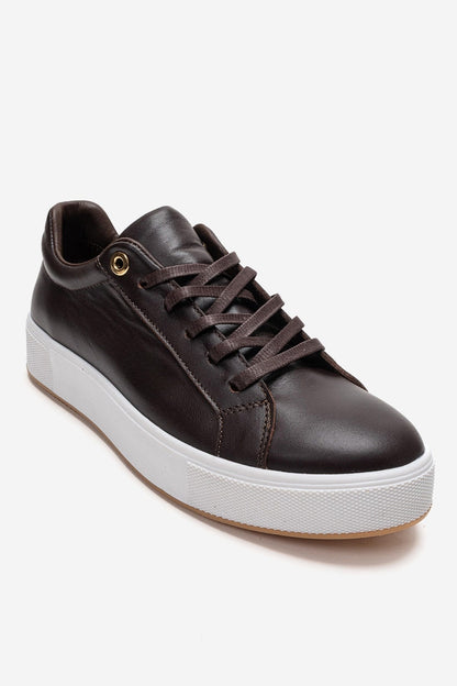 PALLEN - Brown Genuine Leather Sneaker (Women)