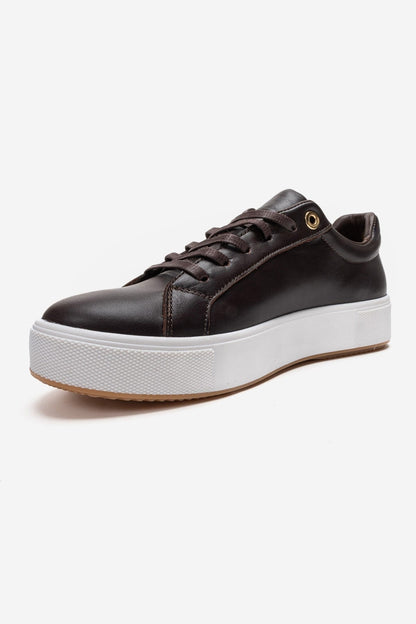PALLEN - Brown Genuine Leather Sneaker (Women)