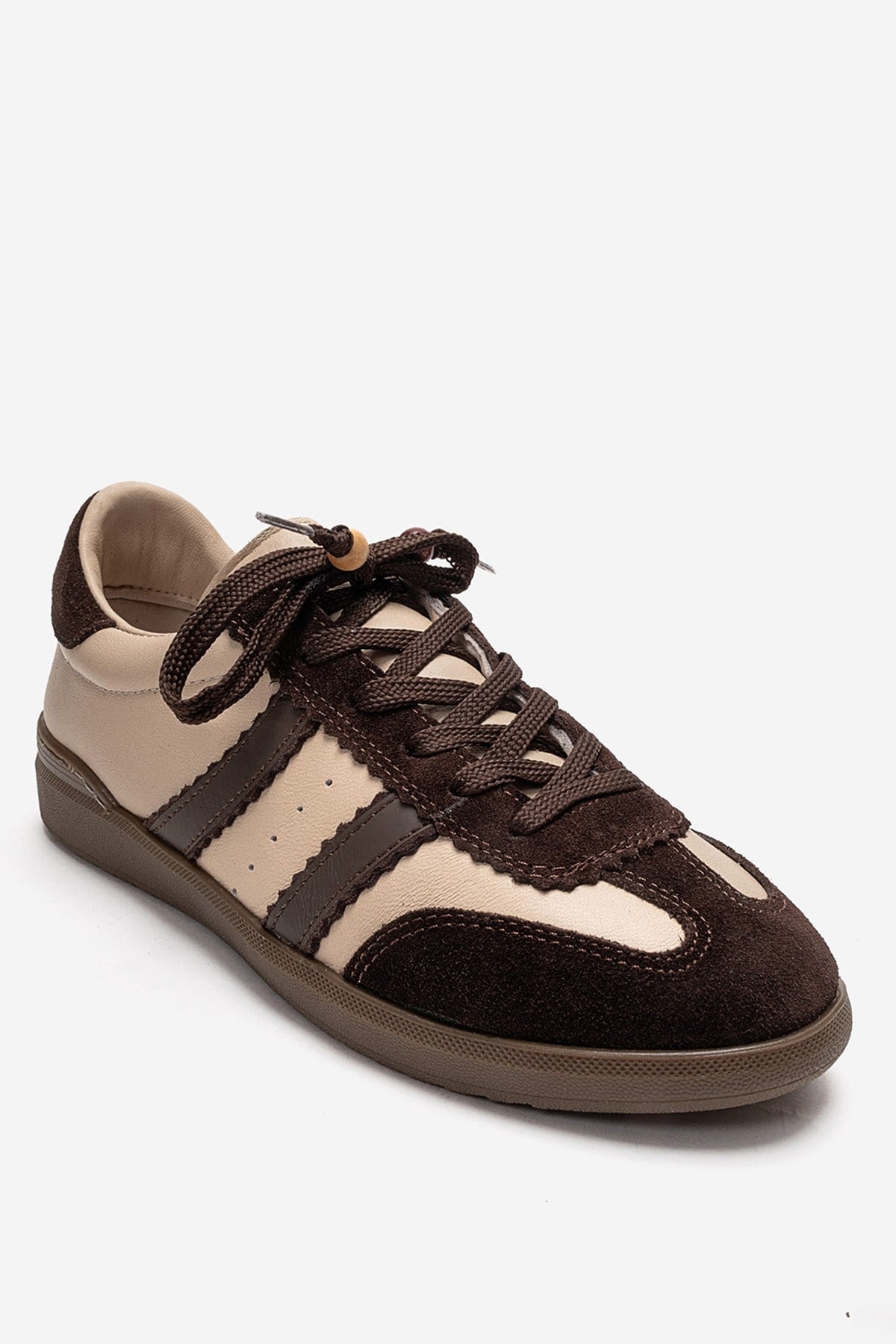 ARDIX - Beige Brown Genuine Leather Sneaker (Women)