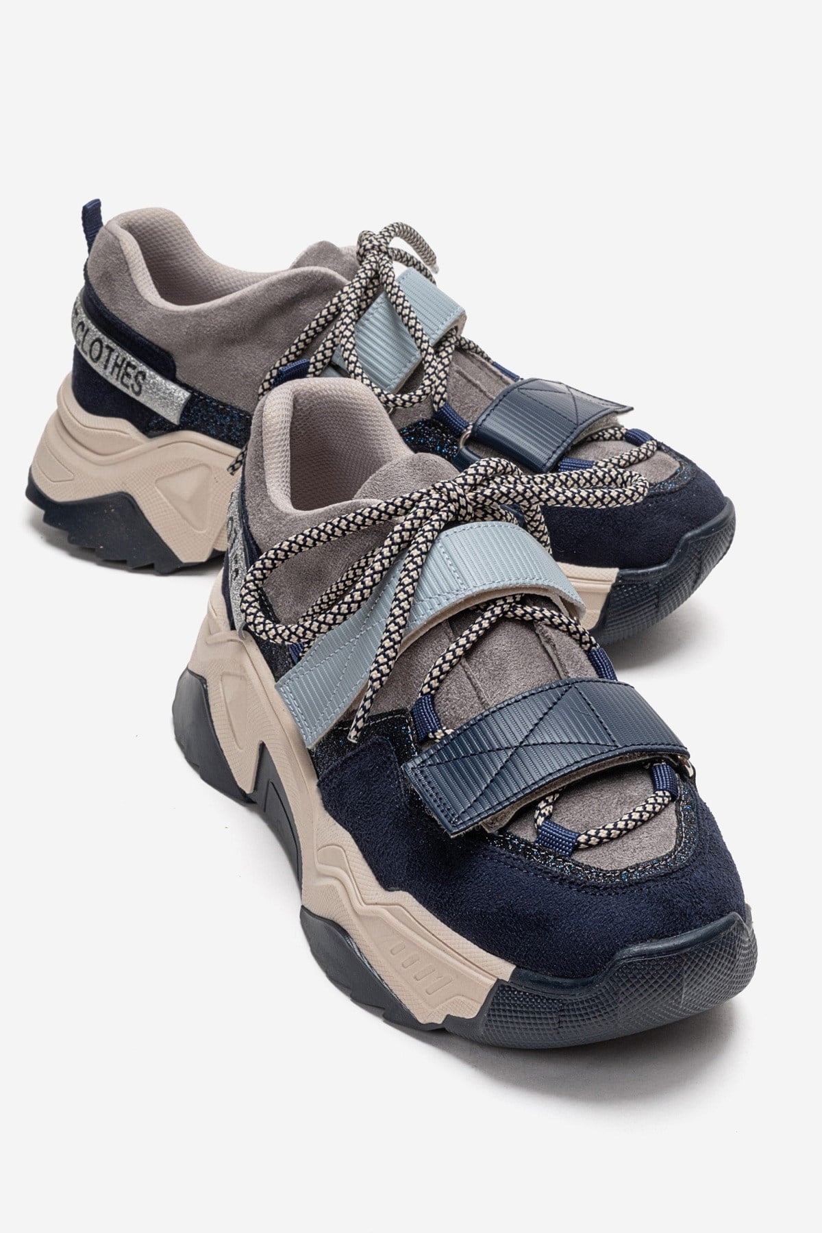LULEN - Navy Velcro Sneaker (Women)