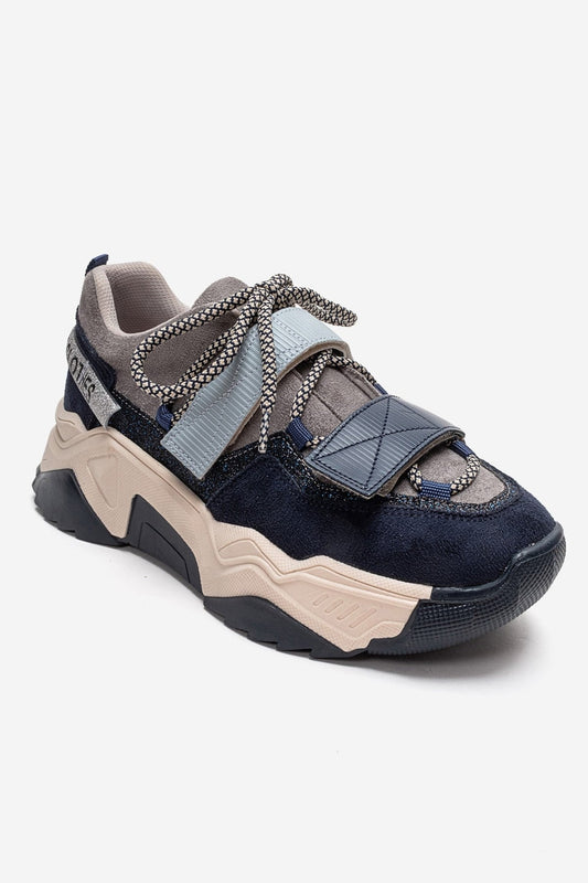 LULEN - Navy Velcro Sneaker (Women)
