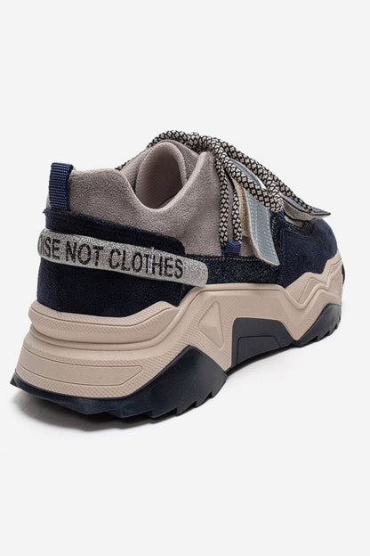 LULEN - Navy Velcro Sneaker (Women)
