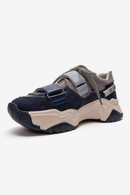 LULEN - Navy Velcro Sneaker (Women)