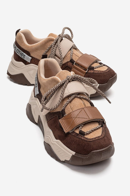 LULEN - Mocha Velcro Sneaker (Women)