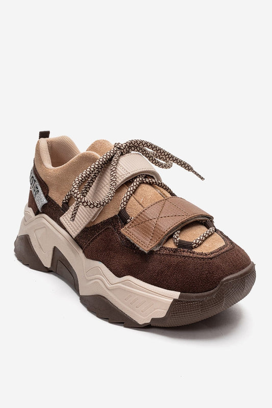 LULEN - Mocha Velcro Sneaker (Women)