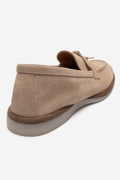 ILVENA - Beige Genuine Leather Loafer (Women)