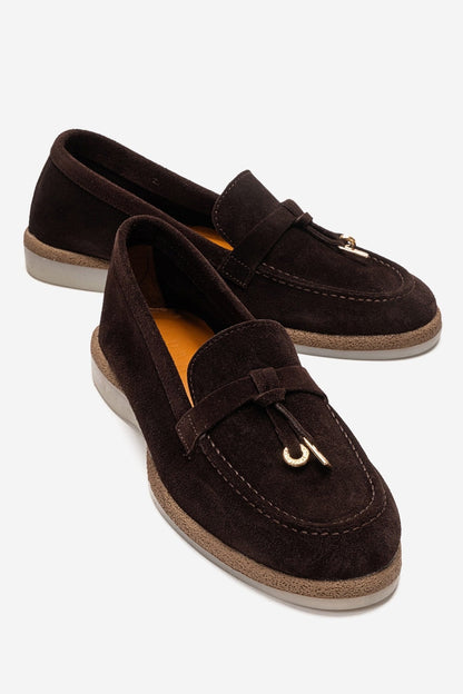 ILVENA - Brown Genuine Leather Loafer (Women)