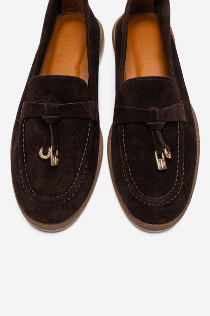 ILVENA - Brown Genuine Leather Loafer (Women)
