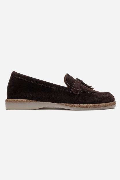 ILVENA - Brown Genuine Leather Loafer (Women)