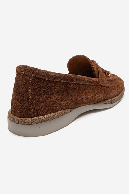 ILVENA - Cognac Genuine Leather Loafer (Women)