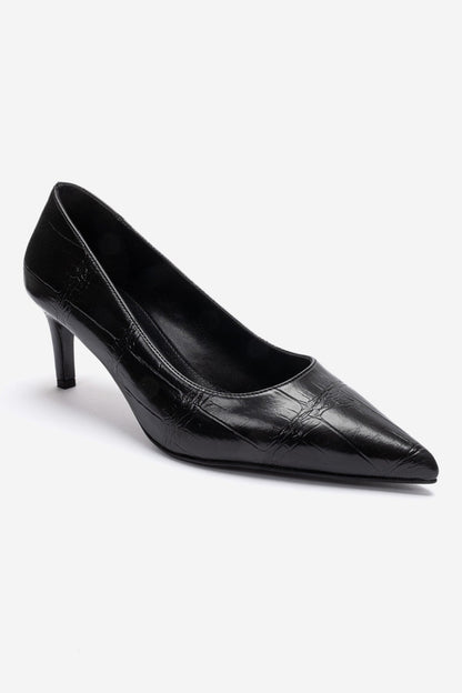 VELMIRA - Black Pointed Toe Pump (Women)