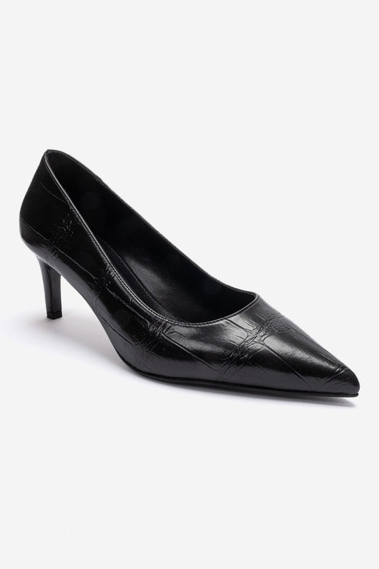 VELMIRA - Black Pointed Toe Pump (Women)
