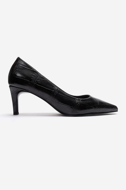 VELMIRA - Black Pointed Toe Pump (Women)
