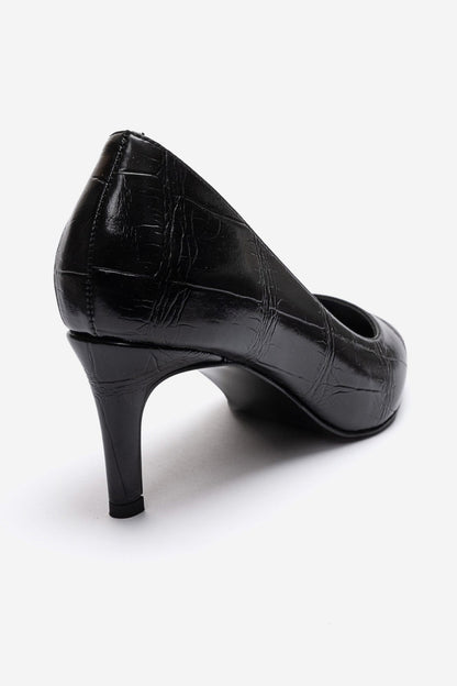 VELMIRA - Black Pointed Toe Pump (Women)
