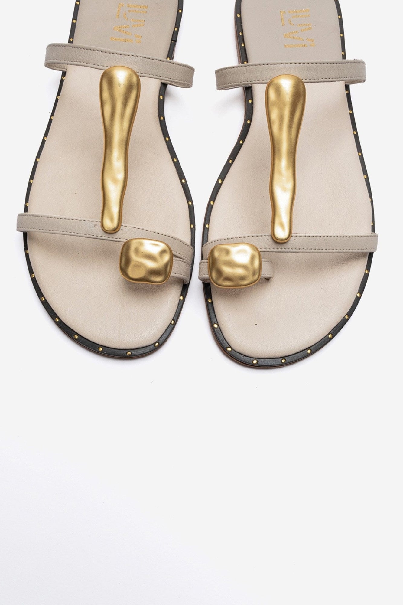 TESSA - Off-White Genuine Leather Thong Sandal (Women)