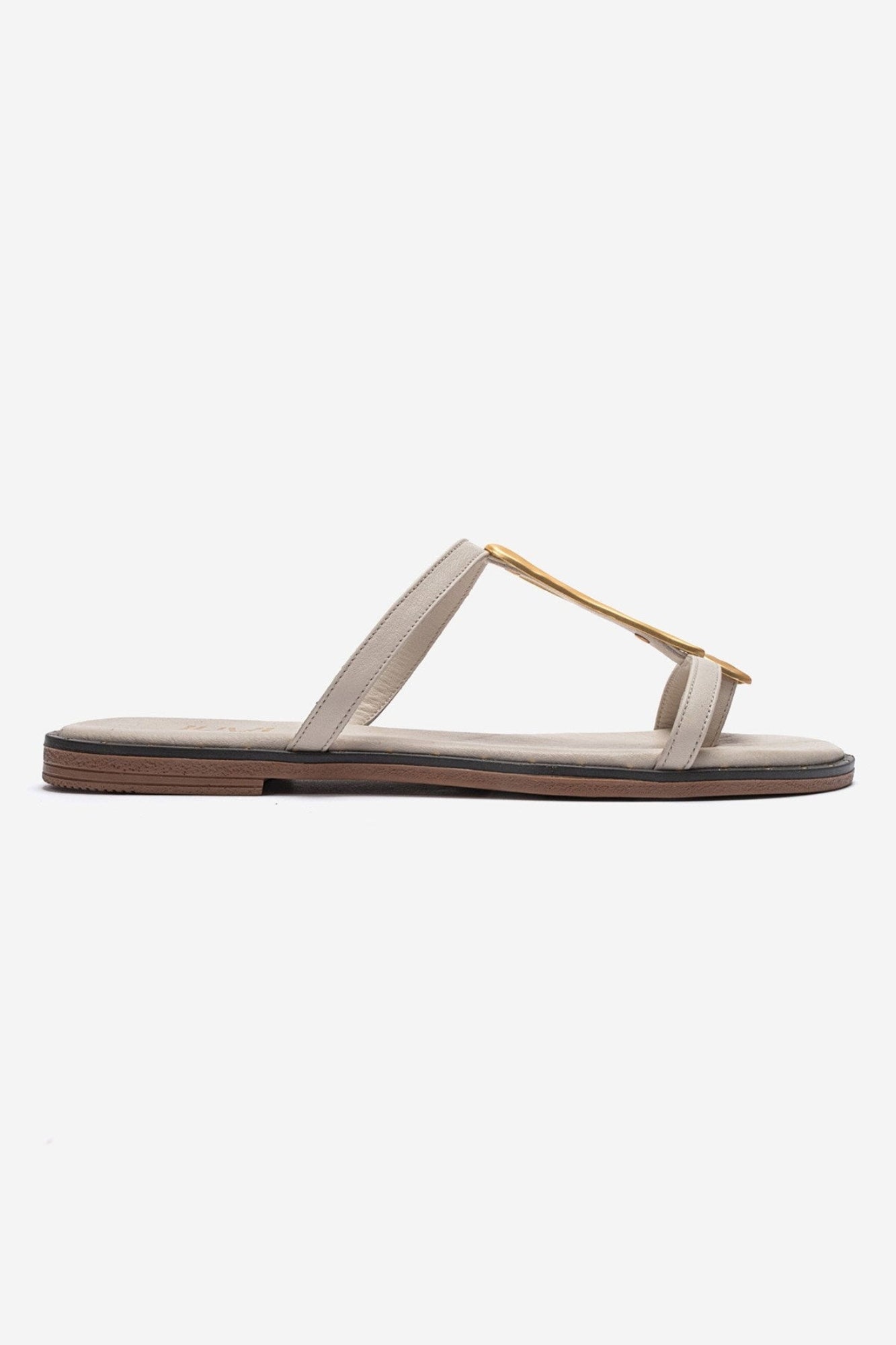 TESSA - Off-White Genuine Leather Thong Sandal (Women)