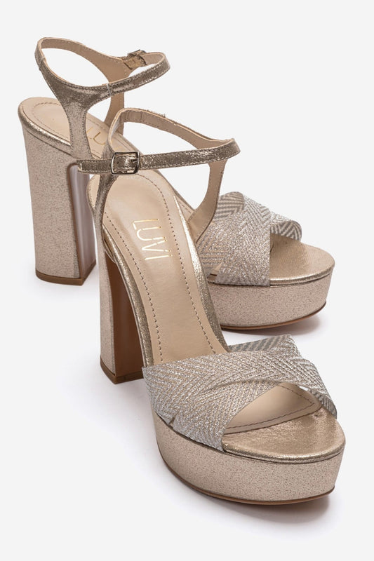 ORELION - Gold Platform Heel (Women)