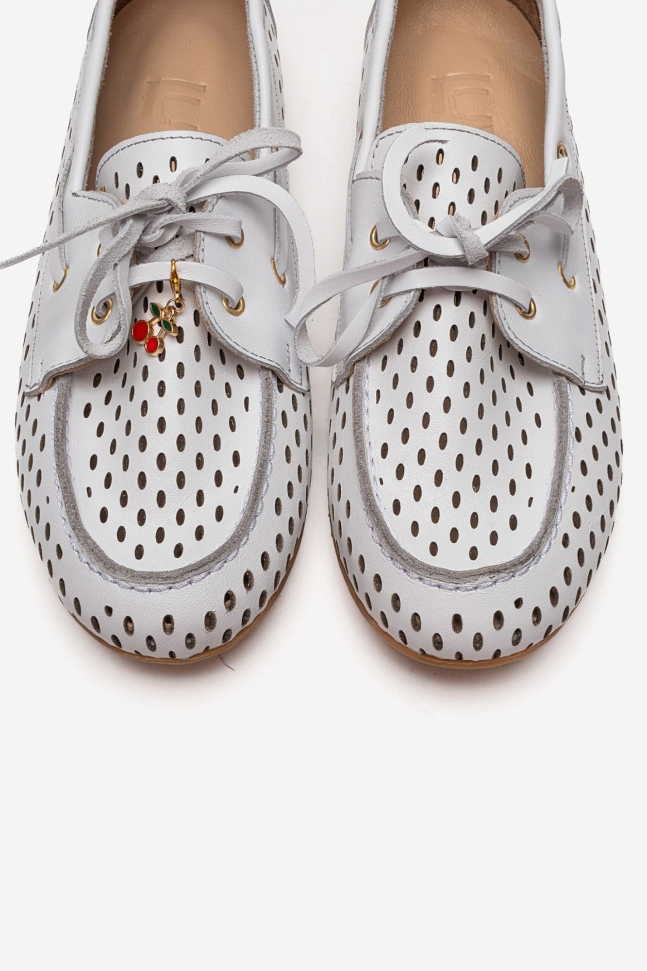 STEVO - White Genuine Leather Lace-Up Loafer (Women)