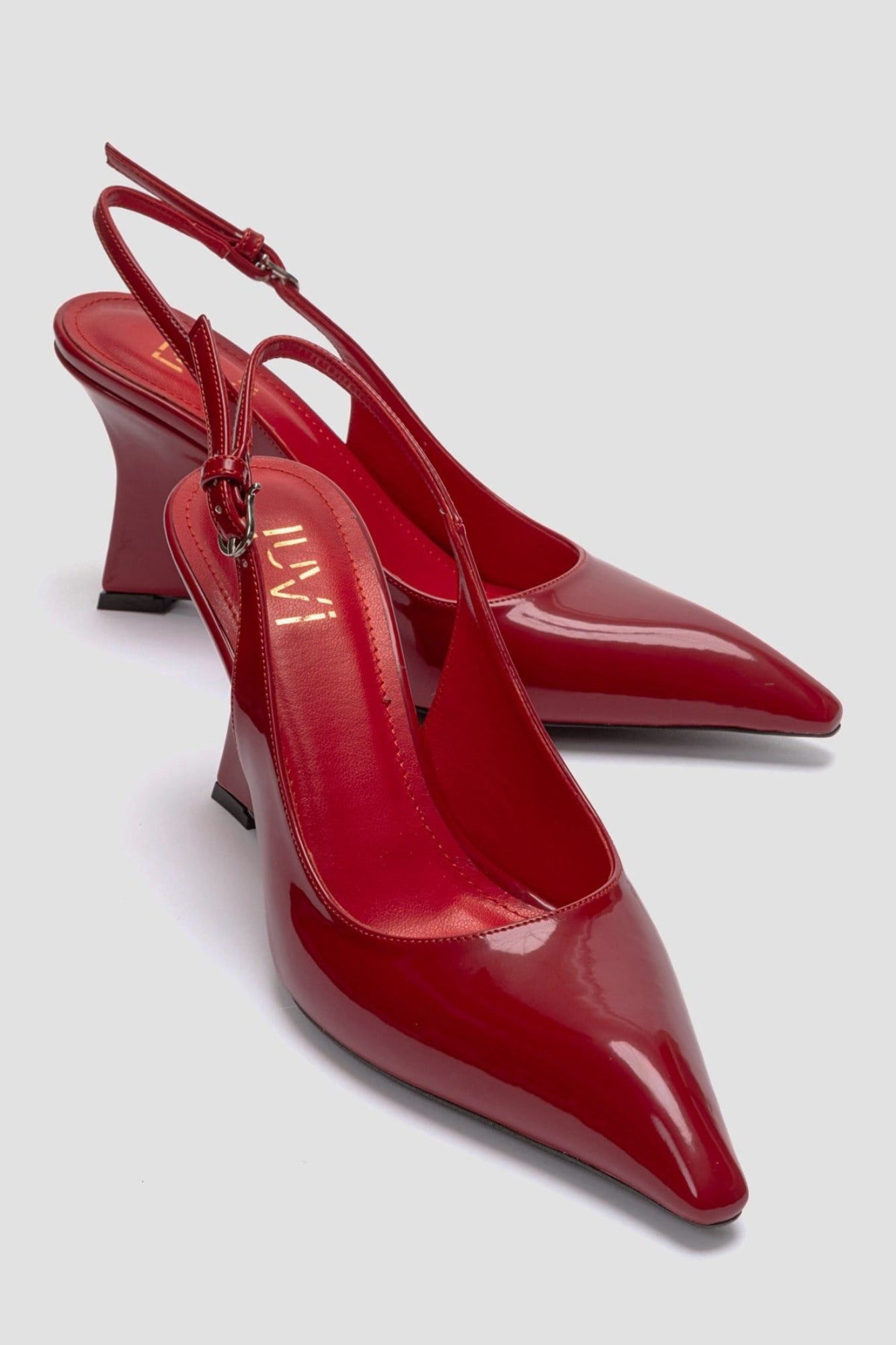 Felon - Zapato de cuña Slingback rojo (Mujer)