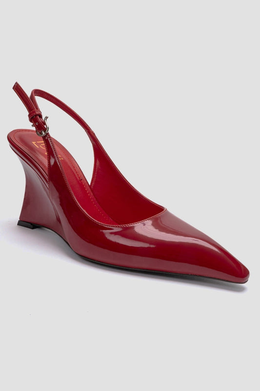 Felon - Red Slingback Wedge Pump (Women)