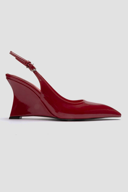 Felon - Zapato de cuña Slingback rojo (Mujer)