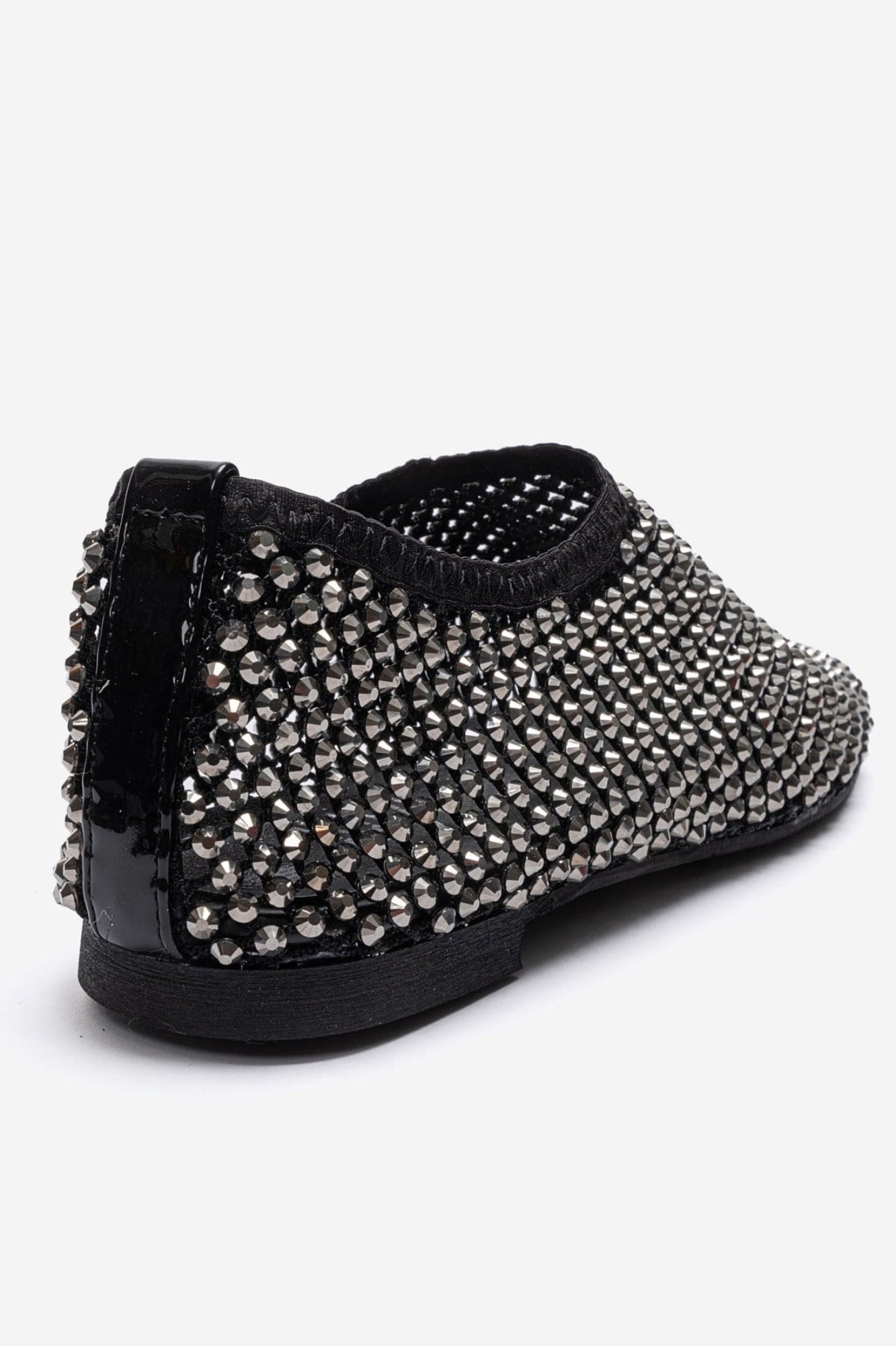 URELA - Black Genuine Leather Ballet Flat (Women)
