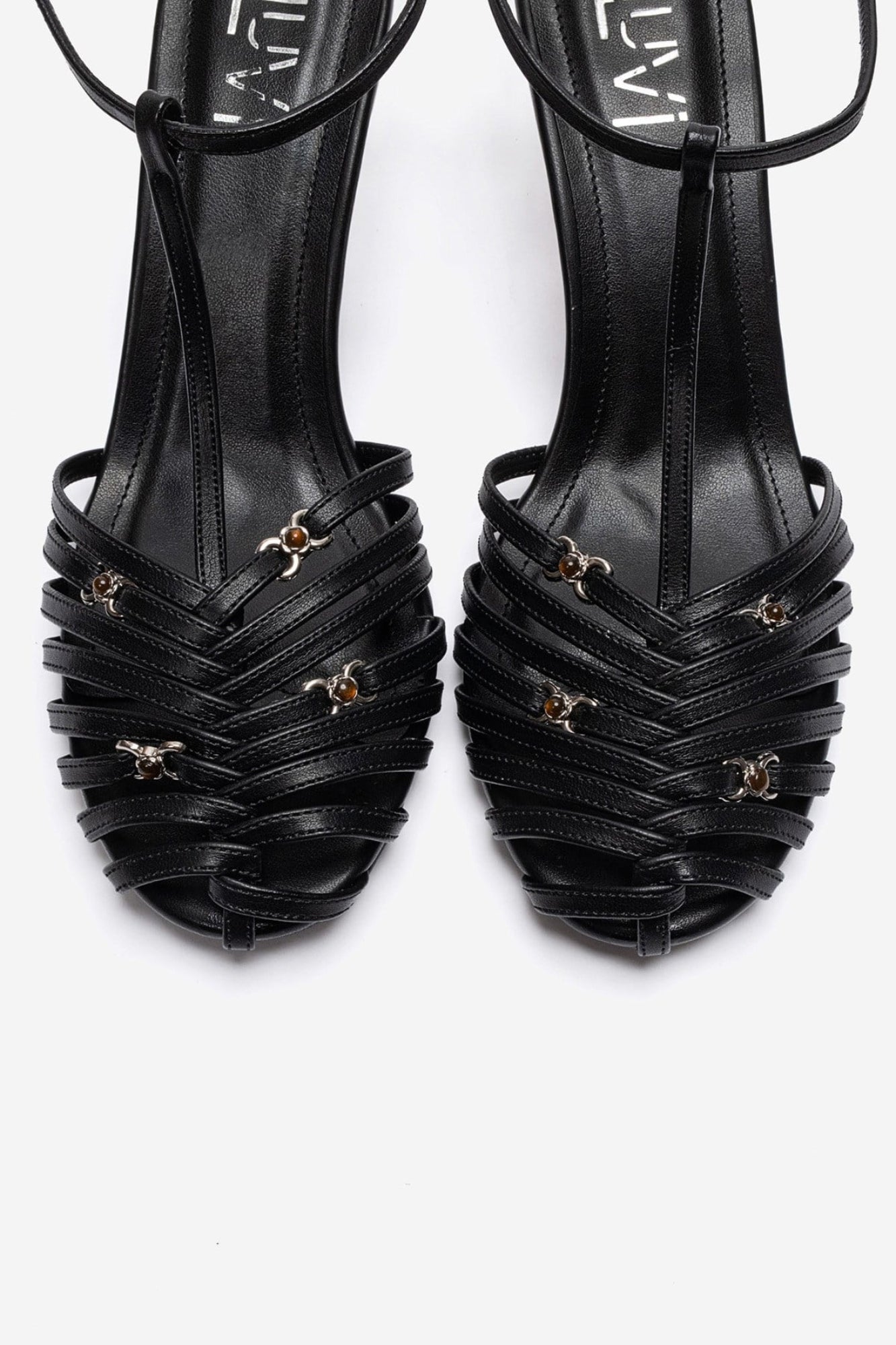 OVIER - Black Genuine Leather Stiletto Pump (Women)