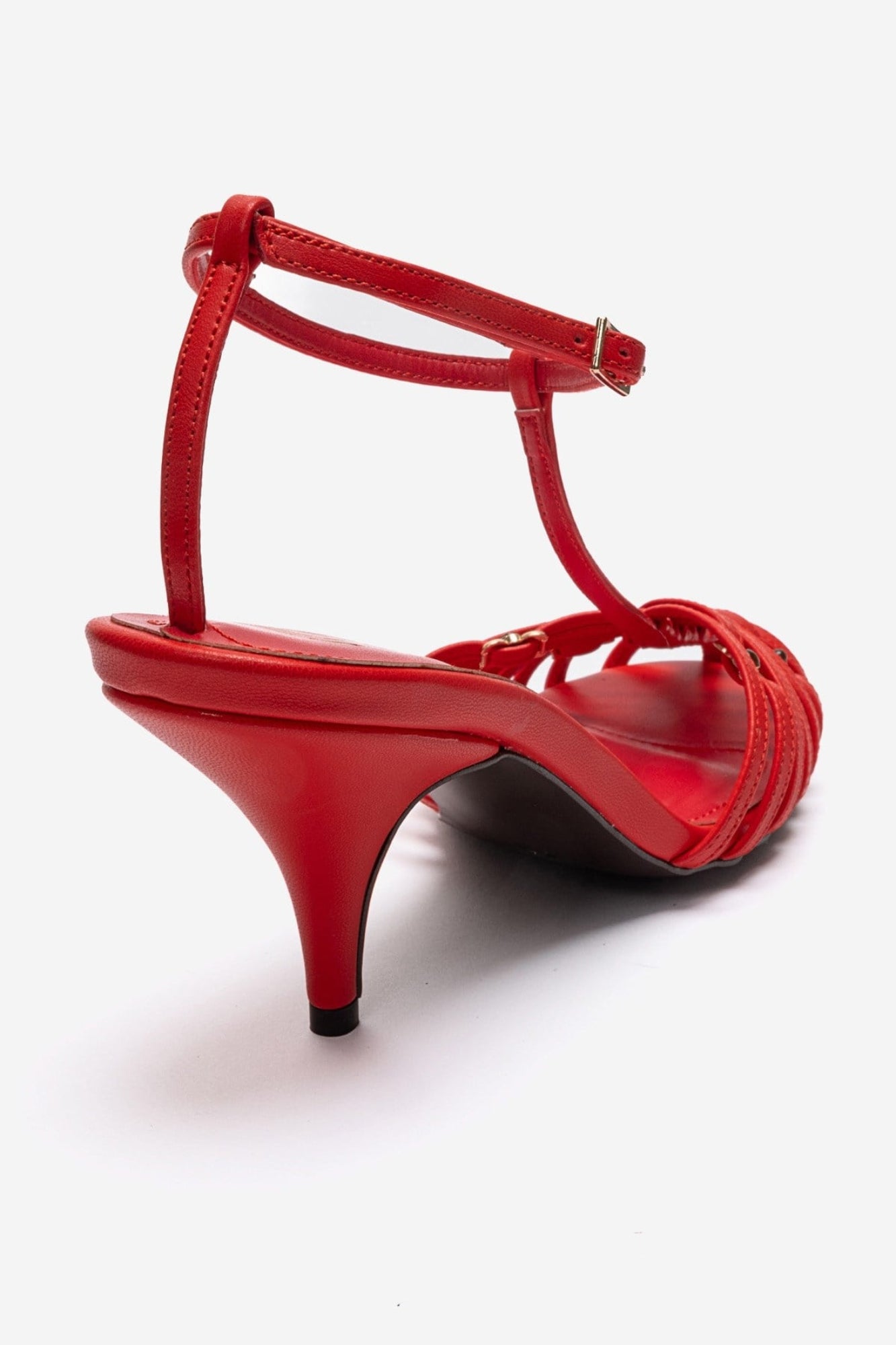 OVIER - Red Genuine Leather Stiletto Pump (Women)