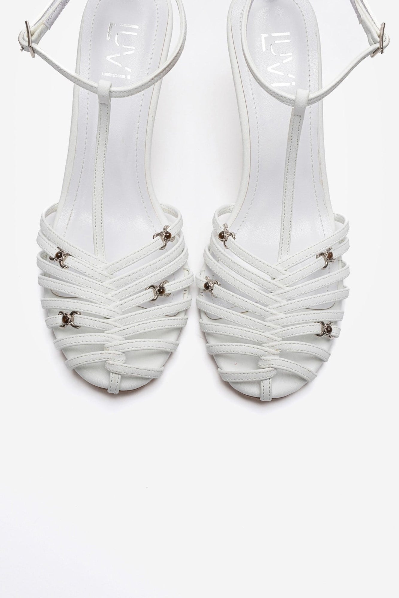 OVIER - White Genuine Leather Stiletto Pump (Women)