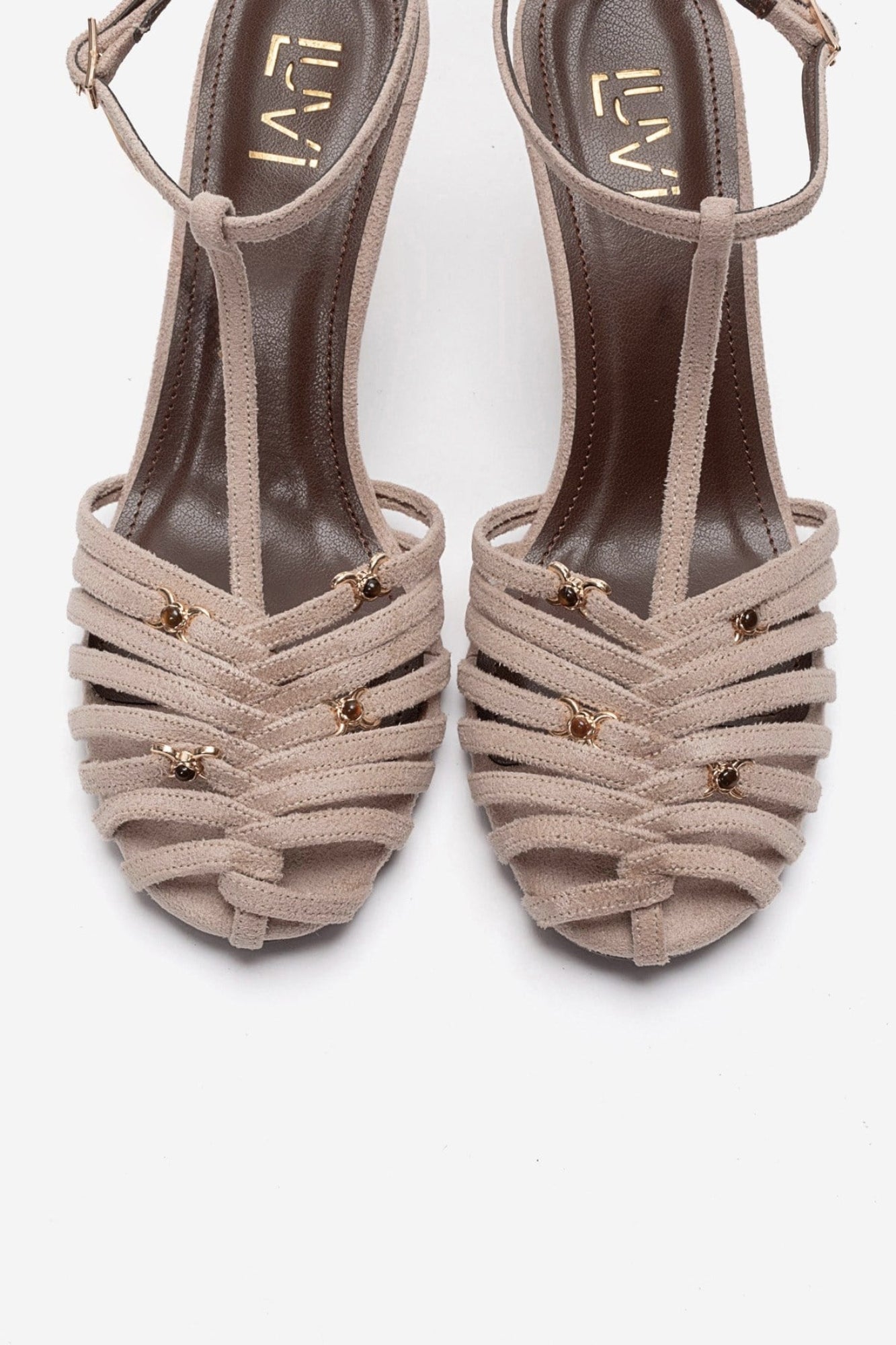 OVIER - Beige Suede-Accented Stiletto Pump (Women)