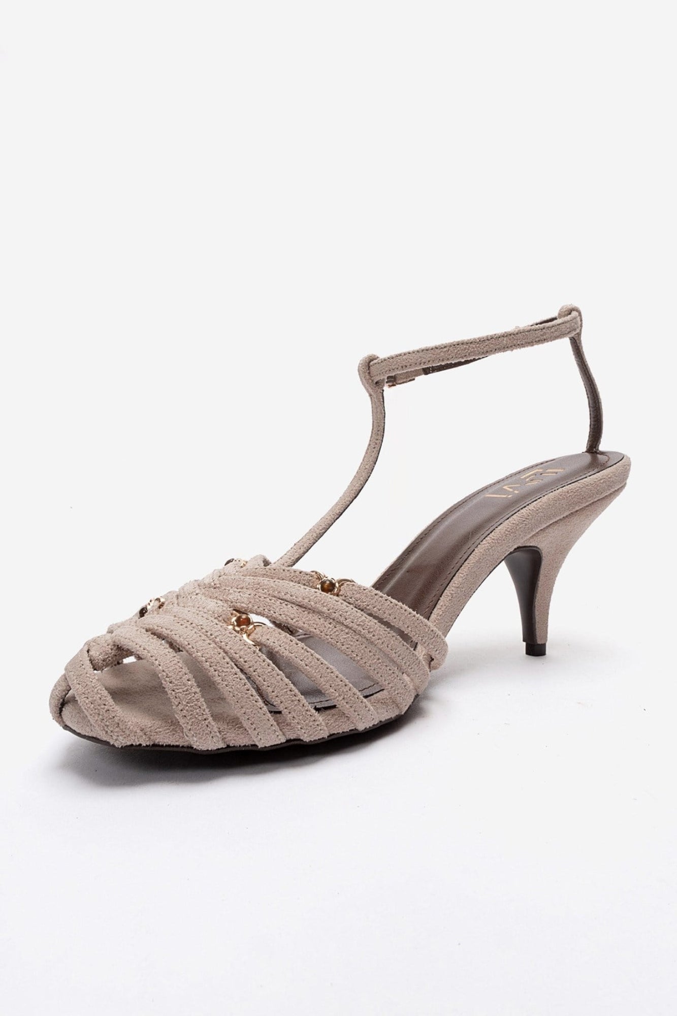 OVIER - Beige Suede-Accented Stiletto Pump (Women)