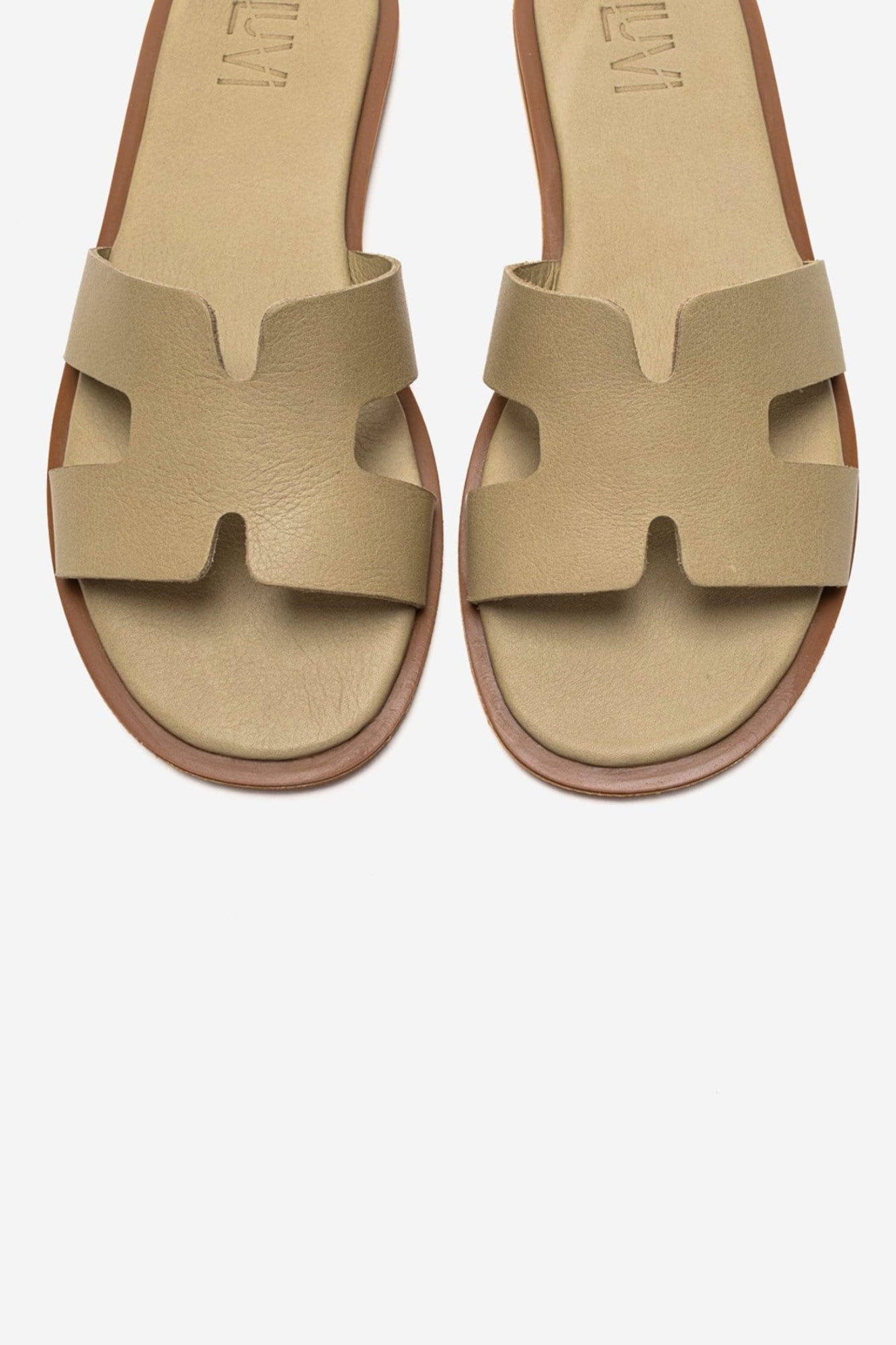 Biora - Green Genuine Leather Slide (Women)