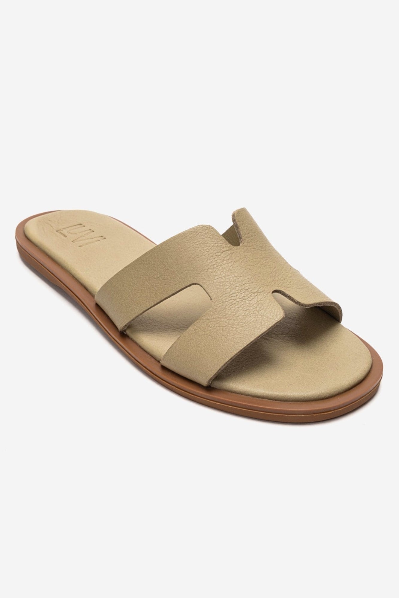 Biora - Green Genuine Leather Slide (Women)