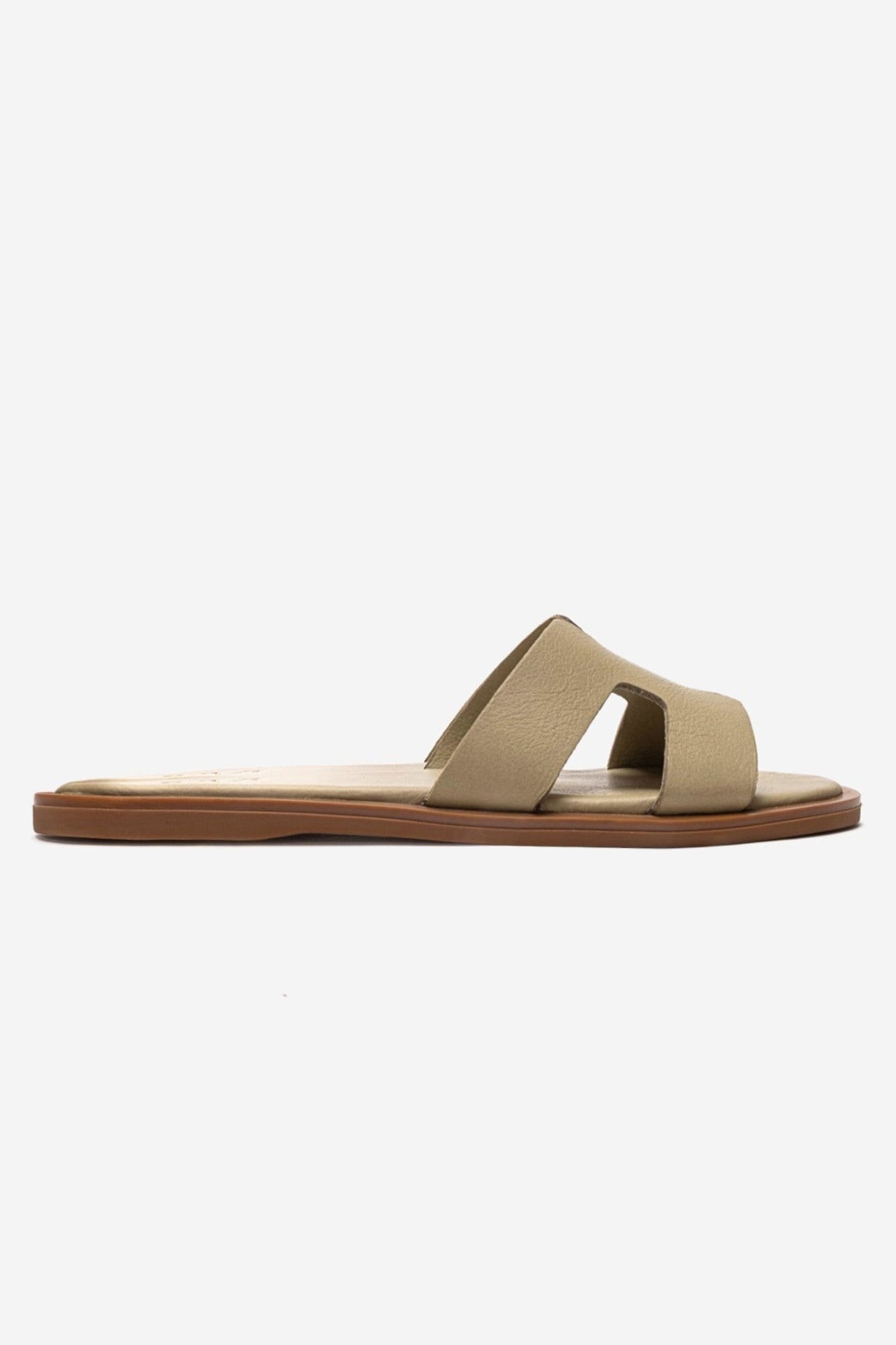 Biora - Green Genuine Leather Slide (Women)