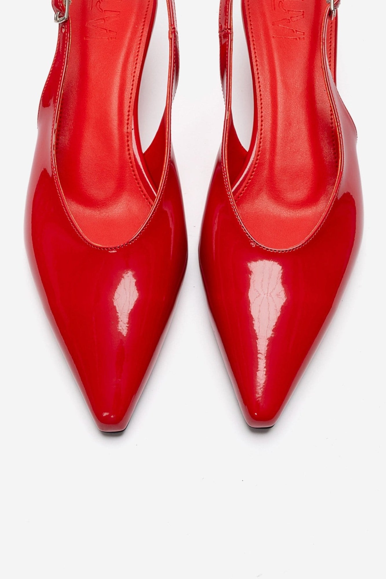 Rosella - Red Patent Mini Block Heel Pump (Women)