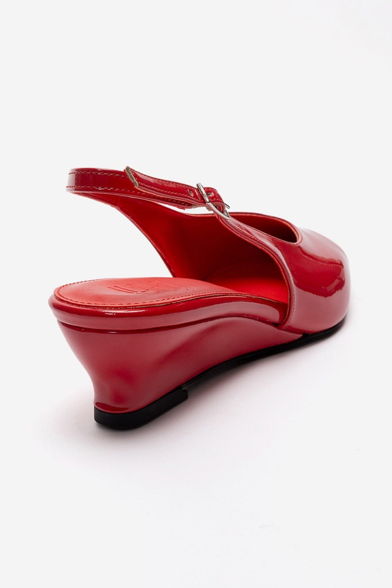 Rosella - Red Patent Mini Block Heel Pump (Women)