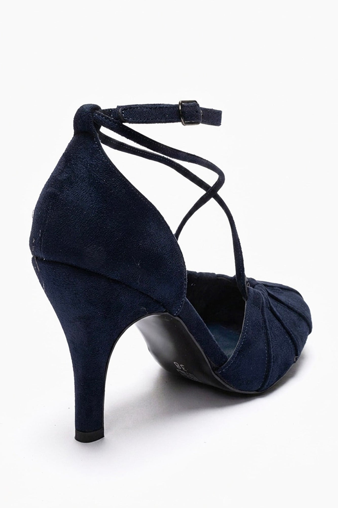 Eliza - Navy Suede Stiletto Pump (Women)