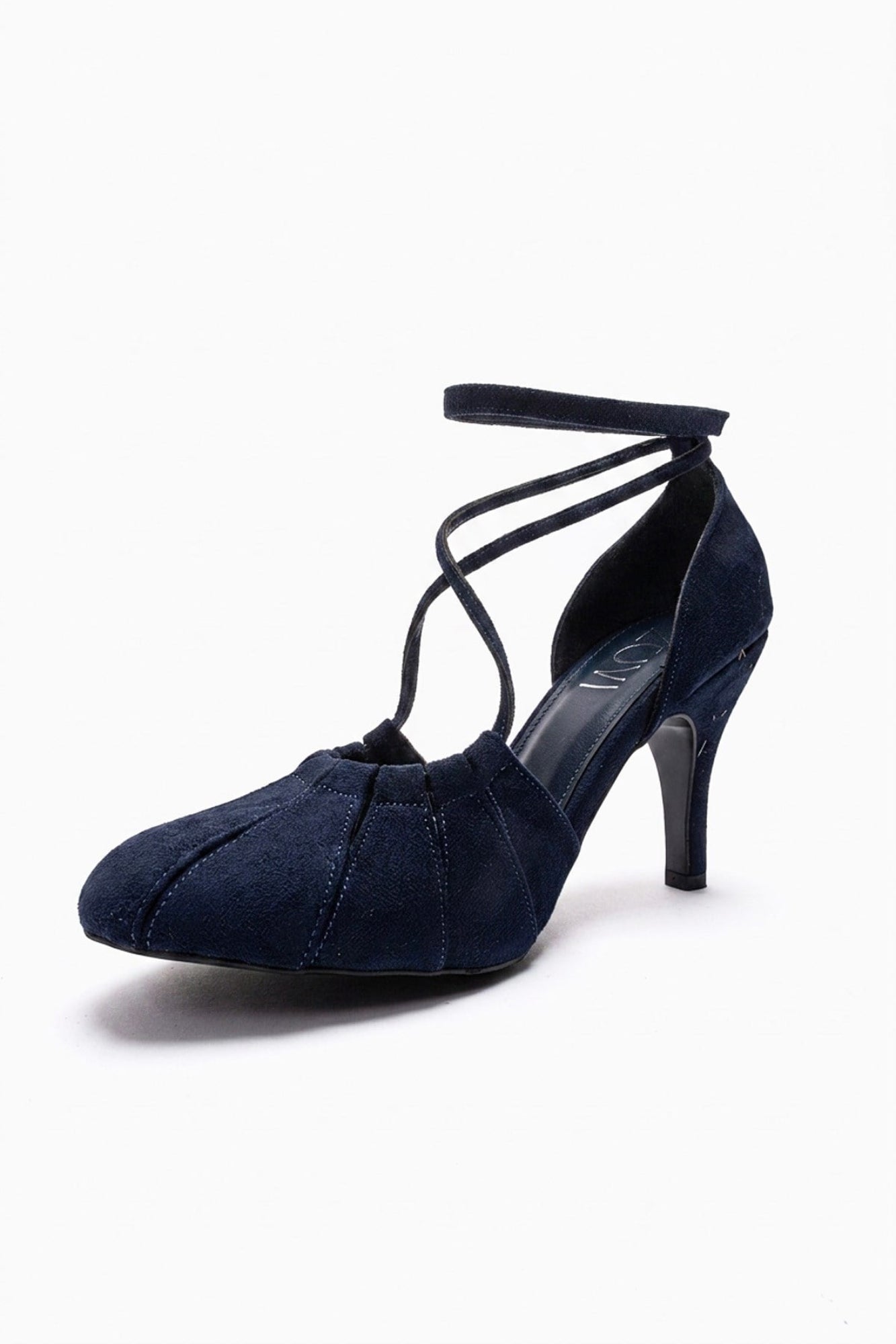 Eliza - Navy Suede Stiletto Pump (Women)