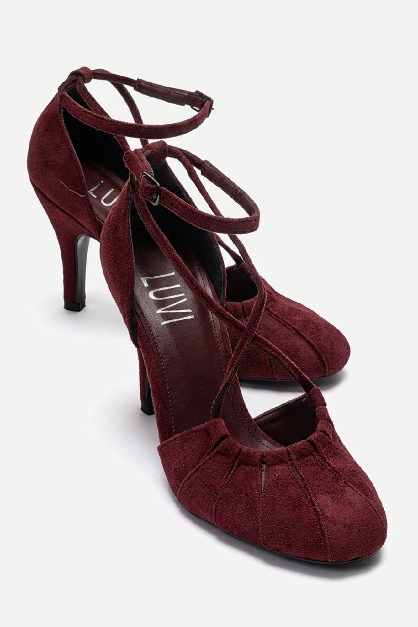 Eliza - Burgundy Suede Stiletto Pump (Women)