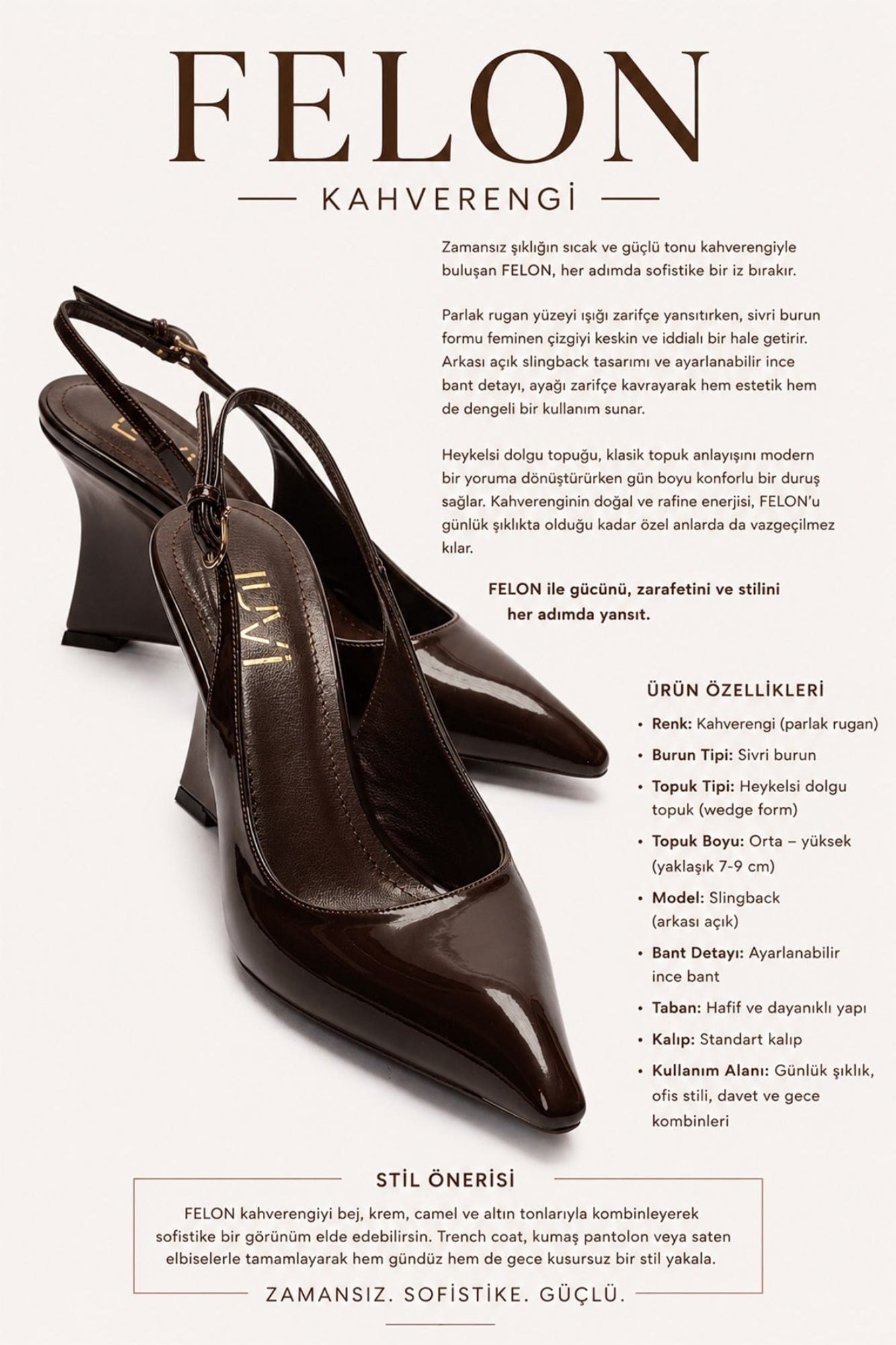 Felon - Brown Wedge Heel (Women)