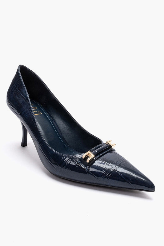 Poesy - Navy Stiletto Pump (Women)